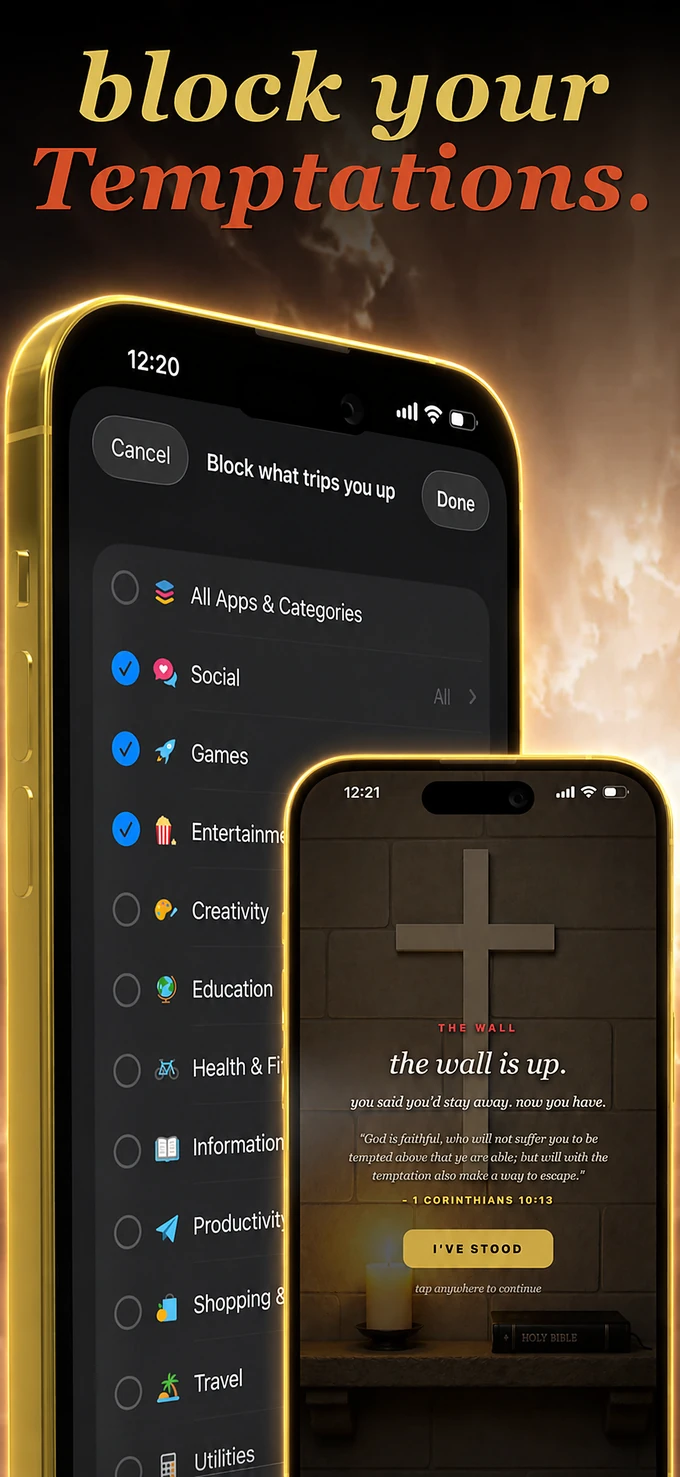 block your temptations. the Wall choosing apps with Apple Screen Time