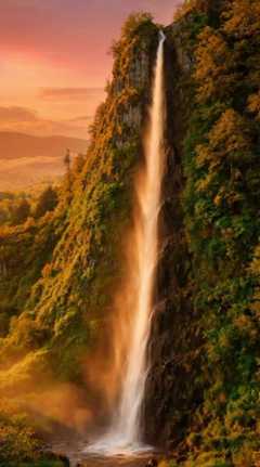 the waterfall, locked